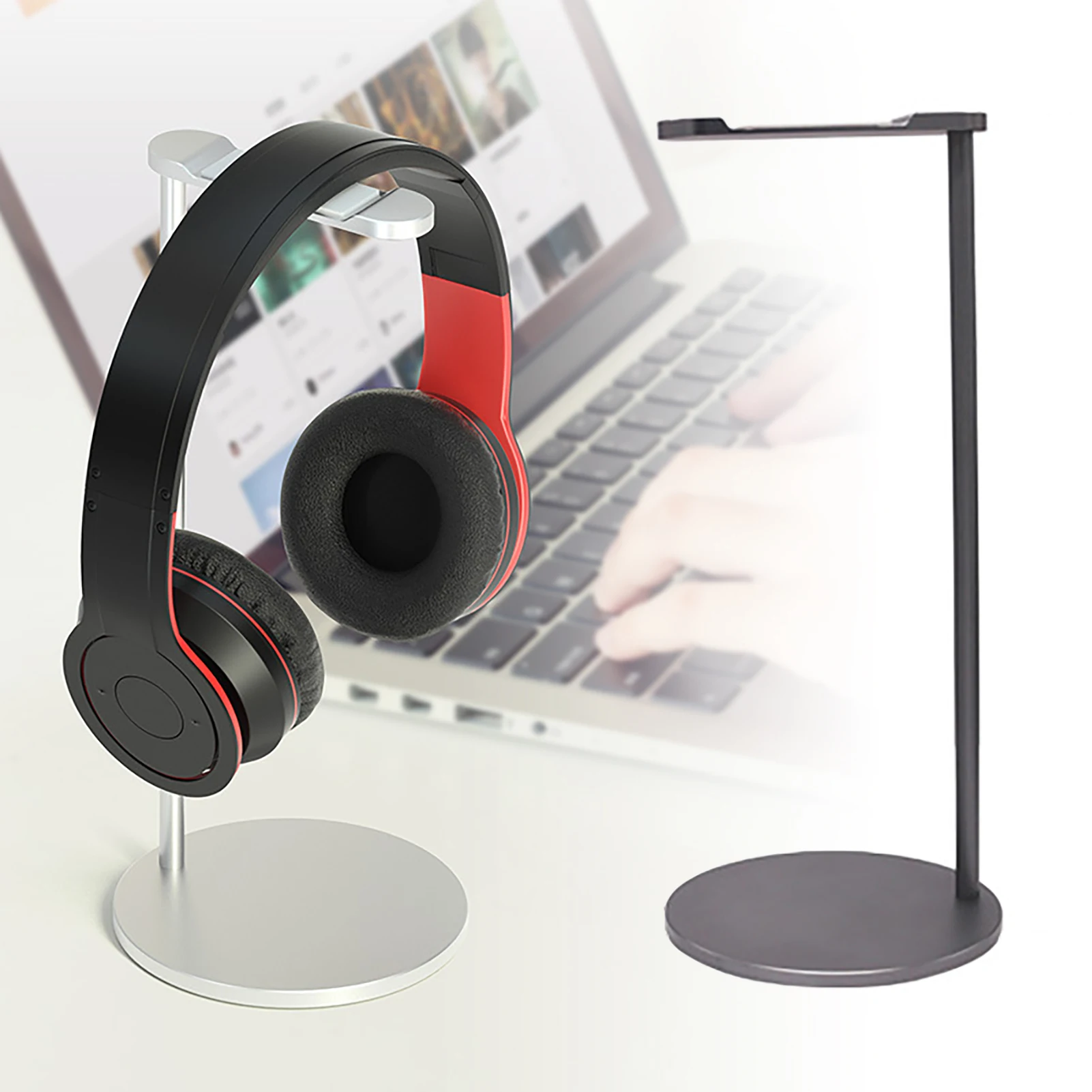 Headphone Stand Holder Universal Gaming Headset Earphone Holder Table Desk Display Rack Hanger Support for All Headphone Sizes