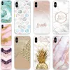 Silicone souple Paillettes Couverture En Marbre Pour Oukitel C21 C19 C18 K6000 C17 C16 C15 C13 C12 U25 Pro K9 U22 U20 Plus Y4800 Coque De Téléphone ► Photo 1/6