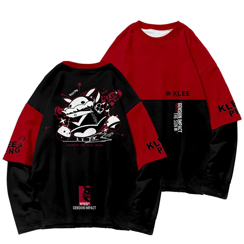 TENNYALEN Klee Cosplay Costume Hot Game Genshin Impact Hooded Sweatshirt Anime Sports Jacket Project Print Pants Velvet Top Adult Kids Set -Zentai shop online H1ecb04a95bc24a0f8bff7335eed045ac4.jpg