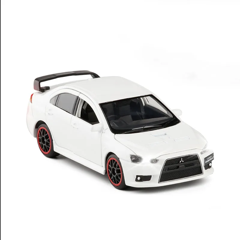 1/32 Mitsubishi Lancer EVO X 10 литой модельный автомобиль игрушки для детей Коллекция Подарки - Цвет: Белый