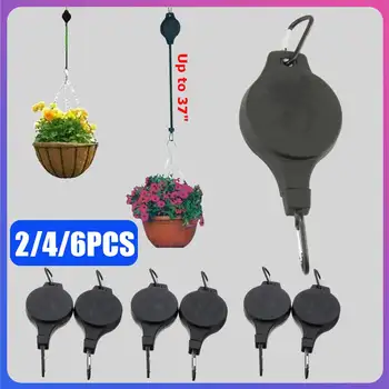 

6pcs Flower Pot Plant Pot Basket Hook Bending Durable Iron Flowerpot Plant Hanger Hook Hanging Bracket Garden Decoration