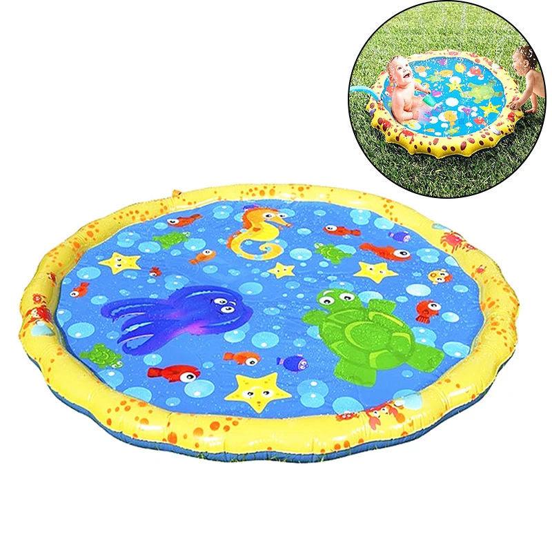 

170cm Inflatable Spray Water Animal Inflatable Water Jet Children Sprinkler Play Mat Carpet Water Games Beach Mat Cushion Toys
