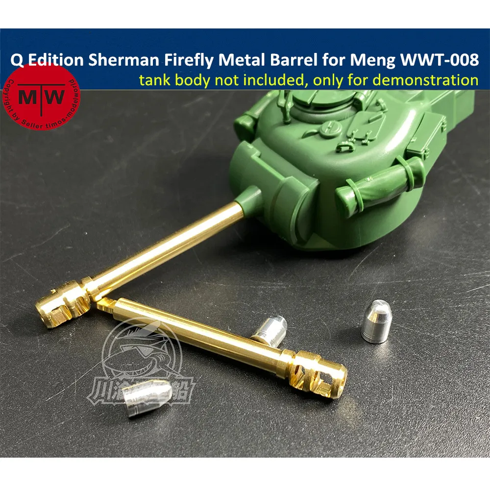 Q Edition Sherman Firefly Metal Barrel Shell Kit for Meng WWT-008 British Medium Tank Model CYD015 | Игрушки и хобби