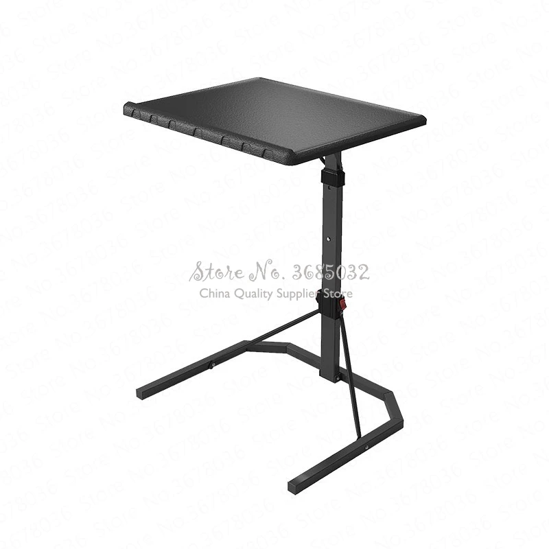 Height Adjustable Laptop Lazy Bed Desk Simple Lifting Folding Table Bedside Table U-shaped Carbon Steel Feet Computer Table