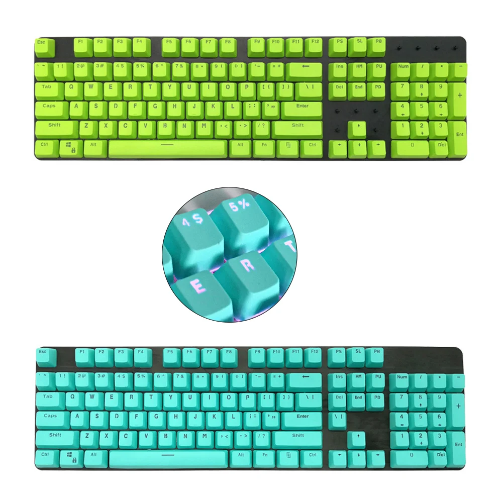 Клавиши Double Shot PBT 104 с подсветкой для Outemu Gateron Kailh механического переключателя Cherry