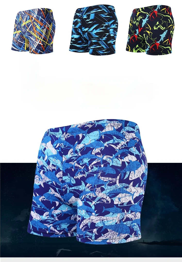 2021 new printed men's beach pants swimming trunks loose casual swimming trunks quick-drying summer surfing swimwear beach pants