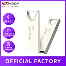 HIKVISION – Mini clé USB 2.0 originale, support à mémoire de 8GB 16GB 32GB 64GB, lecteur flash 