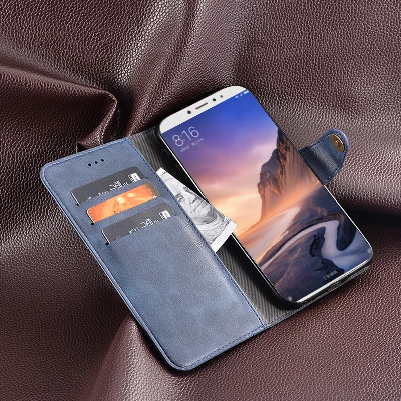 Чехол-кошелек для xiaomi mi max 3, кожаный чехол-книжка для телефона, противоударный Магнитный Роскошный чехол для xiaomi mi max 3, чехол 360, корпус