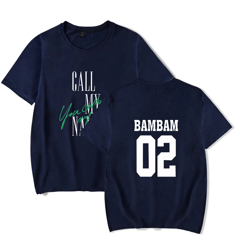 Got7 Kpop футболка BamBam хип-хоп Мужская Женская модная футболка спортивная футболка с круглым вырезом черная футболка с коротким рукавом