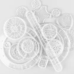 22 шт. спиральная линейка набор игрушек для рисования живопись колеса хобби шестерни цветок кривая канцелярские принадлежности