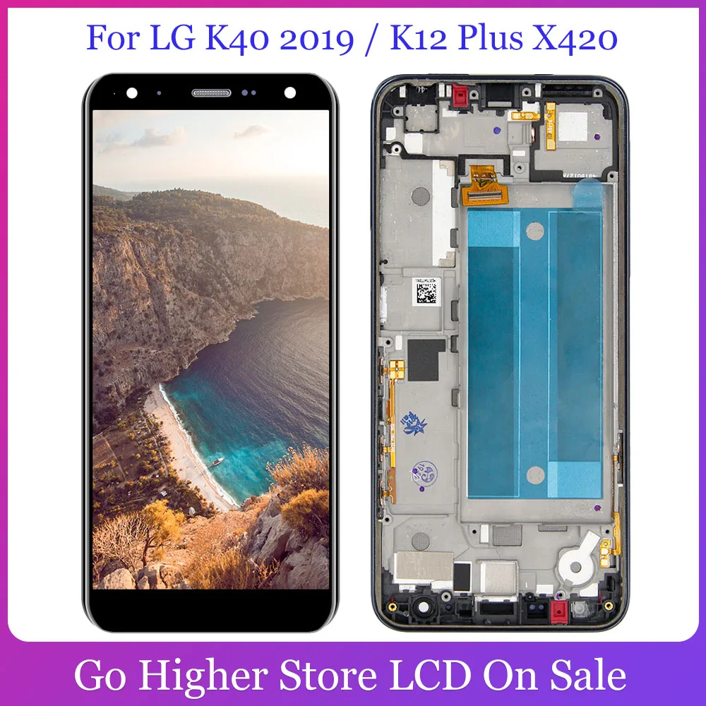 Для LG K40 2019 / K12 Plus ЖК дисплей кодирующий преобразователь сенсорного экрана в сборе