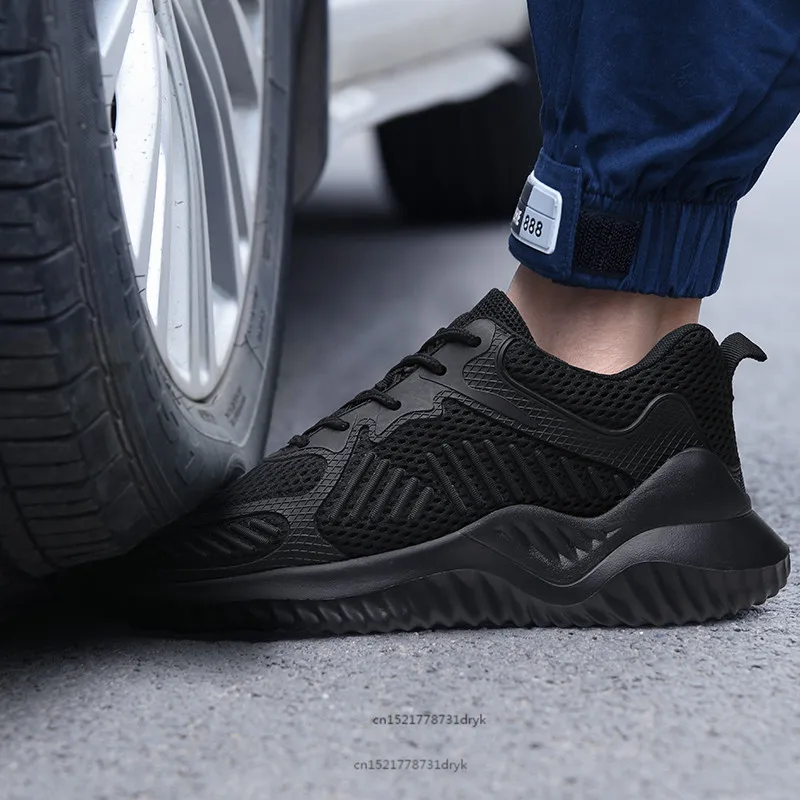 

Autumn Steel Toe Work Safety Shoes for Men Summer Breathable Waterproof Industrial Security Boots Anti-piercing Casual Sneakers