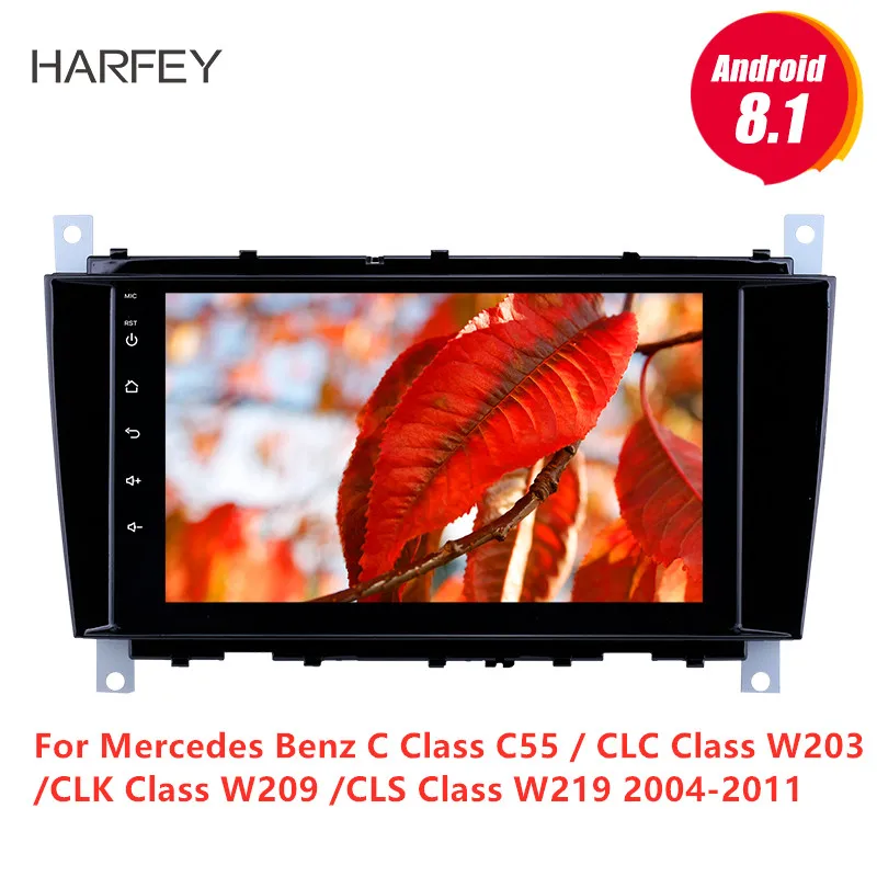 #*Cheap Harfey 8 inch Android 8.1 GPS Car Radio for Mercedes Benz C Class C55 CLC Class W203 CLK Class W209 CLS Class W219 2004 2011