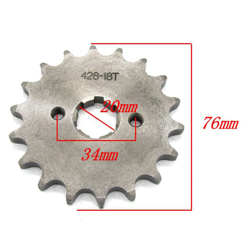 428 18T 20mm Drive Front Counter Sprocket ATV Quad  Dirt Bike