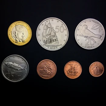 

Set 7Pcs Cook Island Coins 2010 Commonwealth Oceania 100% Real Original Coin New UNC