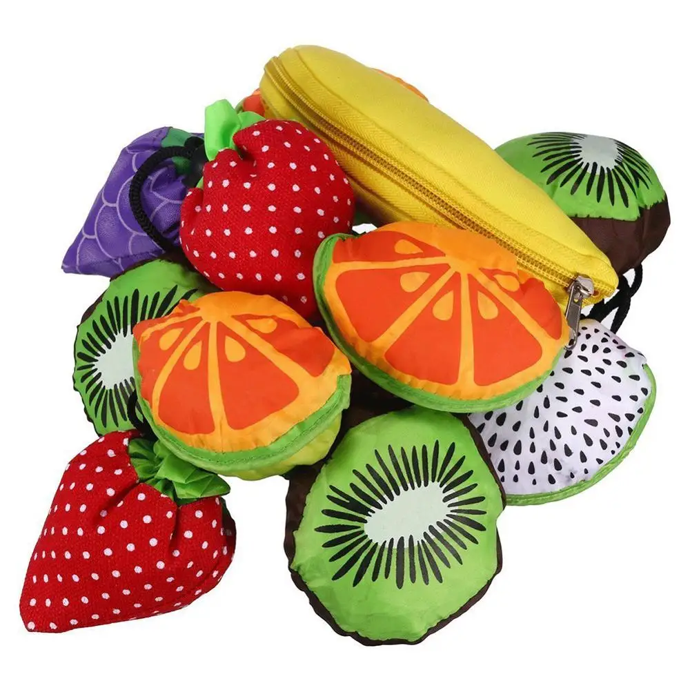 

Vegetable Fruit Green Supermarket Shopping Bag Recycle Portable Folding Cute Large Storage Reusable Totes Eco-friendly Bags Eco
