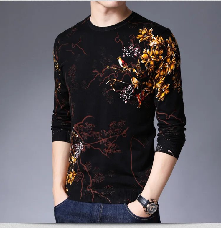 Кашемировые свитера мужские мягкие с длинным рукавом Slim Fit трикотажные пуловеры мужские в китайском стиле осень зима Повседневный свитер с круглым вырезом мужской
