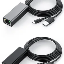 Fire tv Stick HD 480 Мбит/с Micro USB2.0 к RJ45 Ethernet адаптер 10/100 Мбит/с для нового Fire tv/Google Home/Chromecast tv Stick 2-й