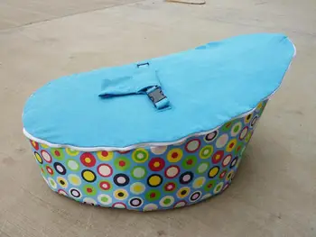 

green polka discojelly baby bean bag chair, infant kids sleeping relax beds