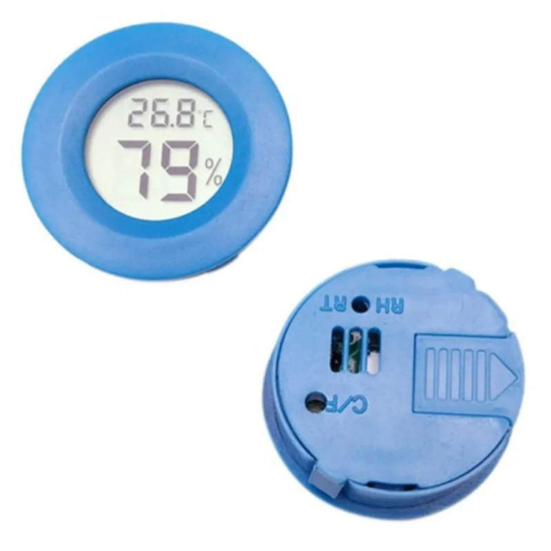 HOT SALE Pet Thermometer Hygrometer Round Digital LCD Display Temperature Humidity Monitor cheap