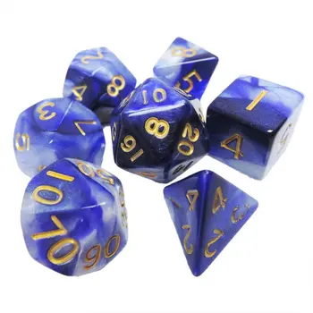 

DIY Crystal Epoxy Mold Dice Fillet Shape Multi-spec Digital Game Silicone Mould