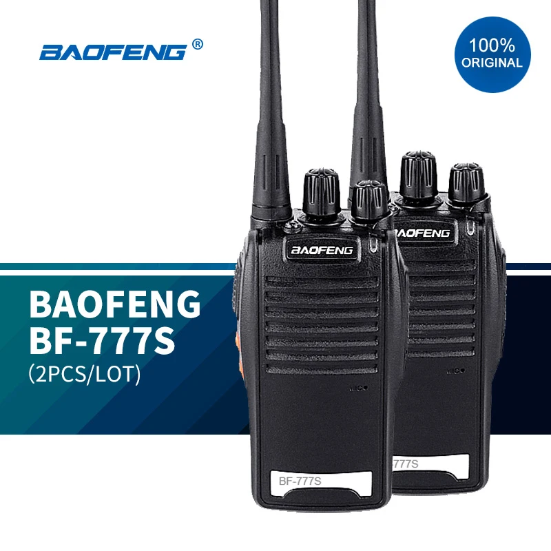 2 Pz/Lotto Originale Baofeng Bf-777S Wireless Walkie Talkie Palmare Handy Talkie Simile Alle Radio Baofeng 888 16Chs Uhf