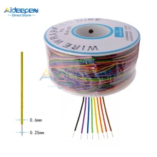 Colorato 30AWG PCB Circuito Bordo Aviation Cavo 0.25 millimetri In Scatola di Rame Isolamento IN PVC Saldatura A Filo Ponticello
