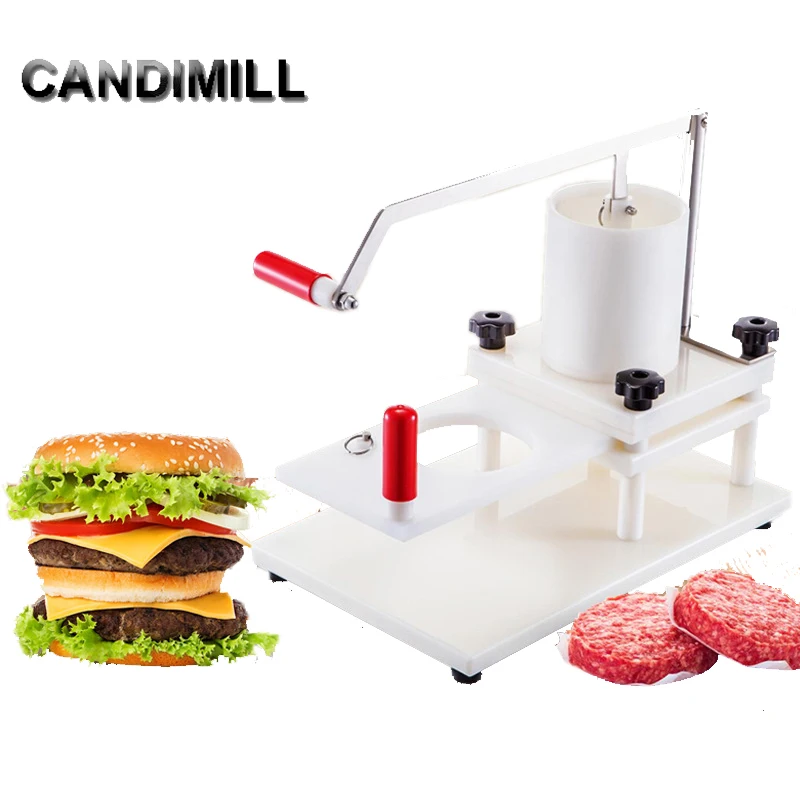 

CANDIMILL Manual Hamburger Forming Machine Round Meat Shape Processor Hamburger Meat Beef Grill Burger Press Patty Maker Mold