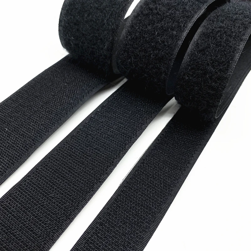 25 Yards 15mm50mm Black White Fastener Tape Velcros Hook And Loop Tape