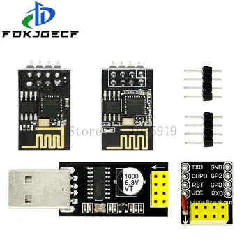Moduł USB do ESP8266 WIFI ESP-01 ESP-01S płytka przyłączeniowa komputer telefon WIFI rozwój mikrokontrolera komunikacji bezprzewodowej
