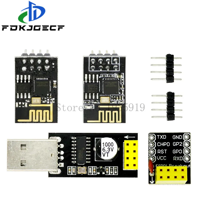 USB к ESP8266 WI-FI модуль ESP-01 ESP-01S плата адаптера компьютера телефона беспроводной