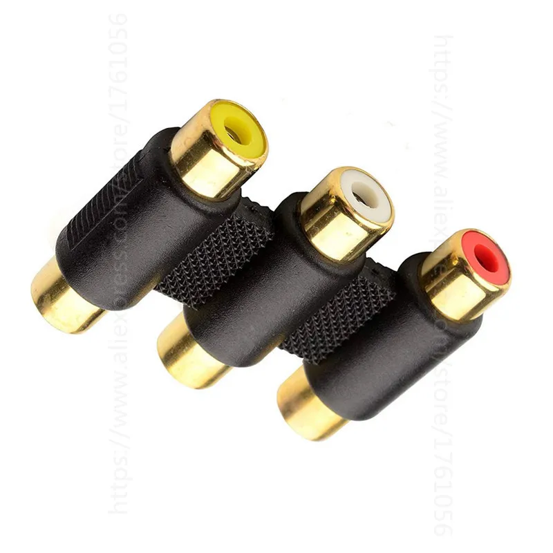 Белый/красный/желтый 3 x RCA гнездовой разъем для гнездового соединителя|Кабели VGA| |