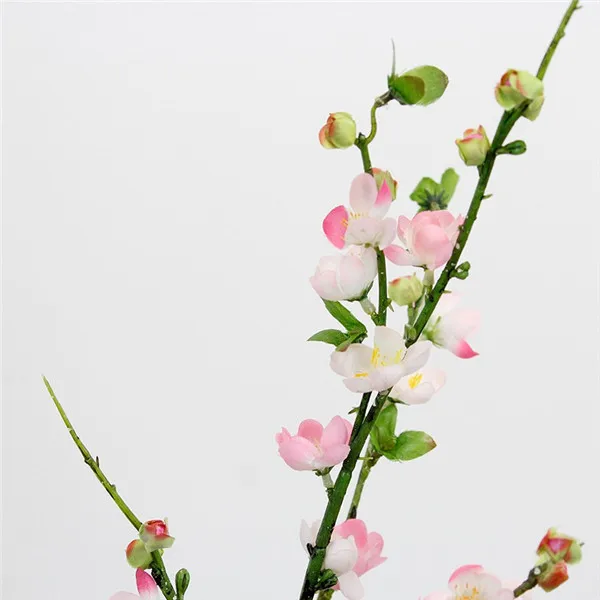 Розовый 10P Поддельные короткий стебель Wintersweet(4 стебля/шт) 21,6" длина имитация весенний цветок сливы для дома Свадебные Декоративные цветы - Цвет: Розовый