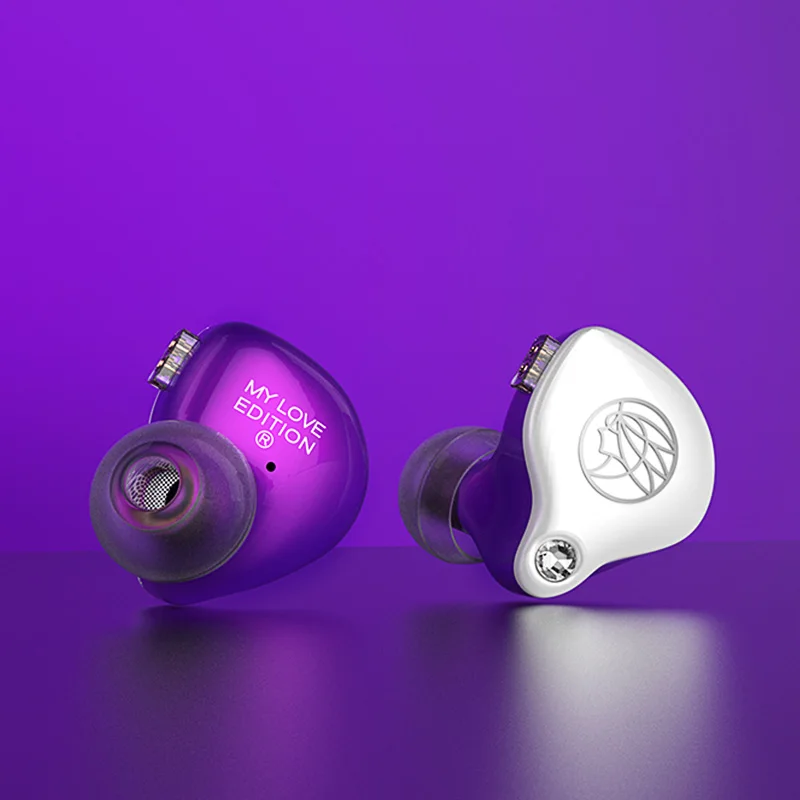 TFZ My Love Edition, наушники с шумоподавлением, hi-fi проводные наушники, наушники для музыки, стерео гарнитура, съемный кабель - Цвет: Purple
