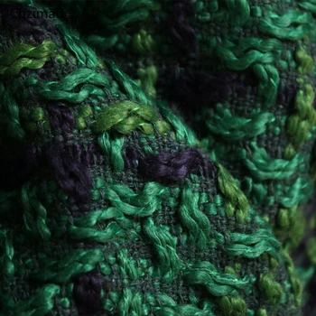 

45x150cm Green Grid Polyester Fabric Handmade Fabric Cloth For Bag Pillow DIY Sewing Crafts