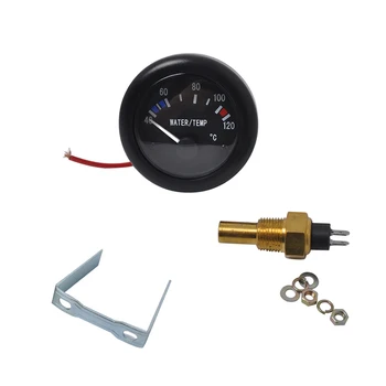 

52mm 2'' Boat Water Temp Gauge Meter 40-120℃ & NPT3/8 Sensor