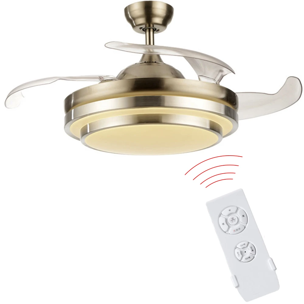 

Remote Control ceiling fan fans with Led lights 220V 36/42 Inch for Factory Office Living room Parlor Dropshipping