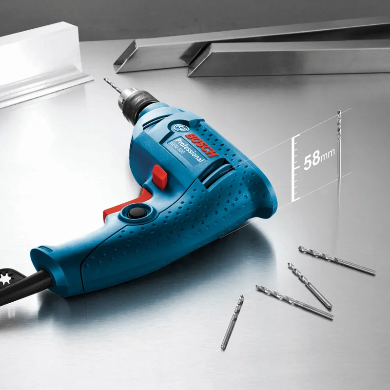 Электрическая дрель BOSCH GBM 600 многофункциональная Бытовая маленькая ручная