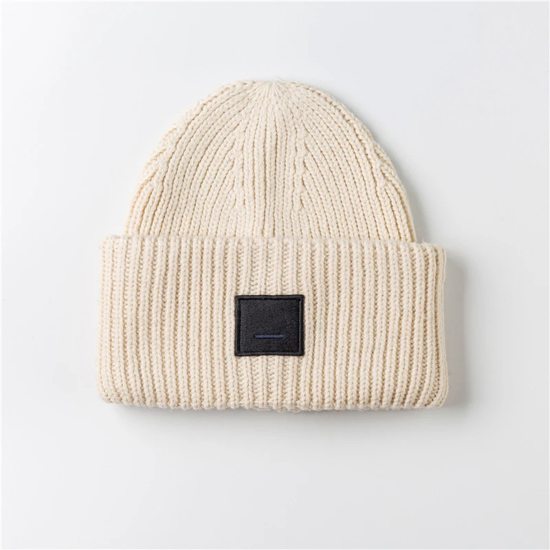 double layer warm hat Skulies wool hat 
