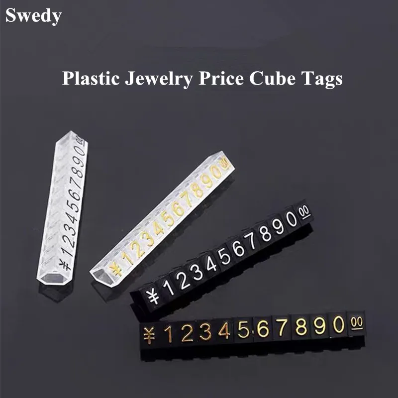 10 Sets 4x6mm Plastic Cubes Price Display Tags Adjustable Euro Dollar Jewelry Price Tags Number Stand Frame Label Shop 1pc 6 4mm price stand jewelry price tag watch price display mini price numeral cubes dollar euro price display shop price brand