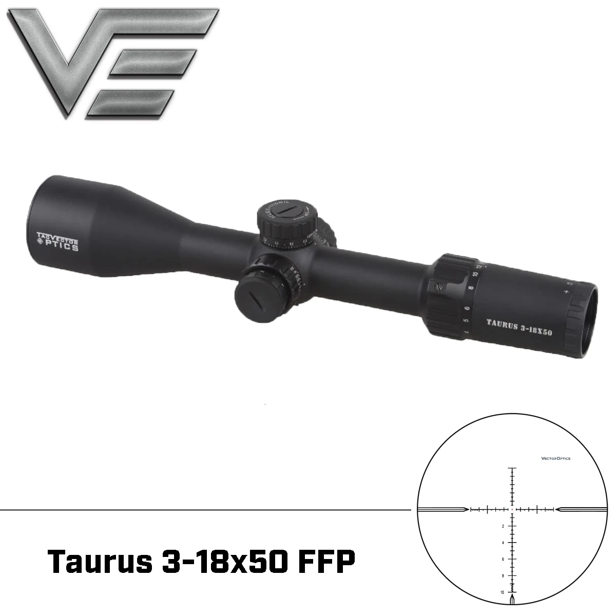 Векторная оптика Телец 3-18x50 FFP тактическая точность Riflescope высокое качество длинный диапазон охотничий прицел