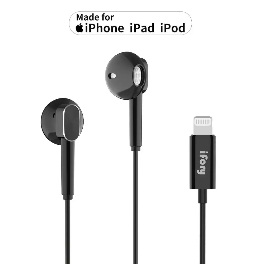 iFory Lightning Headphones MFI Earphones Earbuds Compatible iPhone 11 Pro Max iPhone X XS Max XR iPhone 8 Plus iPhone 7 Plus