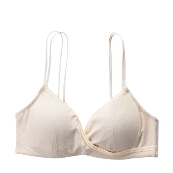 

EFINNY One-Piece Bras Everyday Seamless Wire Free Bra Solid Back Closure Underwear Clothes for Women