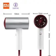 Xiaomi Mijia SOOCAS H3s фен для волос с отрицательными ионами анион 1800 Вт профессиональный фен для волос из алюминиевого сплава мощный электрический фен