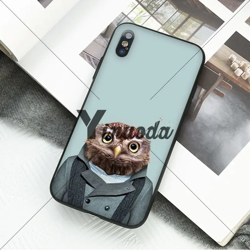 Animal portrait elephant owl tiger panther