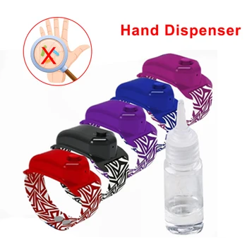 

Portable Silicone Disinfectant storage bracelet Wristband hand sanitizerd dispenser No-washing hand bracelet sports wristband