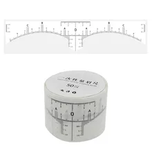 

50pcs/lot Eyebrow Ruler Sticker Sticky Eyebrow Micro Ruler Guide Permanent Makeup Tool Eyebrows