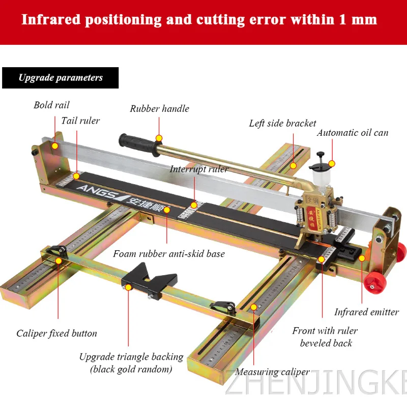 Машина для резки керамической плитки для дома diy высокоточная резка всех стальных керамических плиток ручная машина для резки ремонтная команда