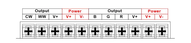 Wi-Fi/Bluetooth подключение DC5-24V 50A светодиодный светильник контроллер, умное приложение дистанционного управления, управление музыкой 5CH для RGB+ CCT светильник