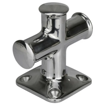 

New Arrival-Cross Bollard Solid Polished 316 Stainless Steel for Boat Decks 80X80X60Mm